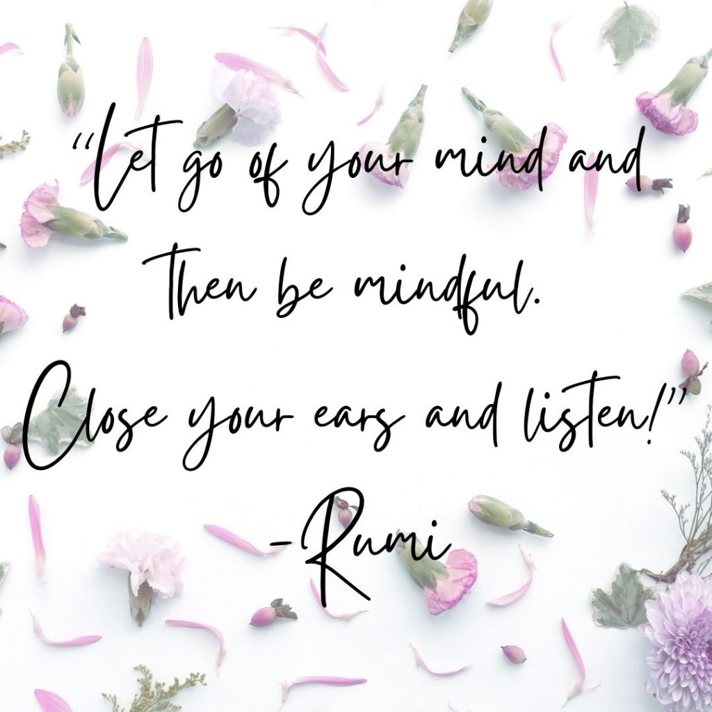 rumi mindfulness quote