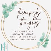 what makes therapists inspired about their work?
