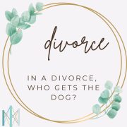 In a Divorce, Who Gets The Dog?