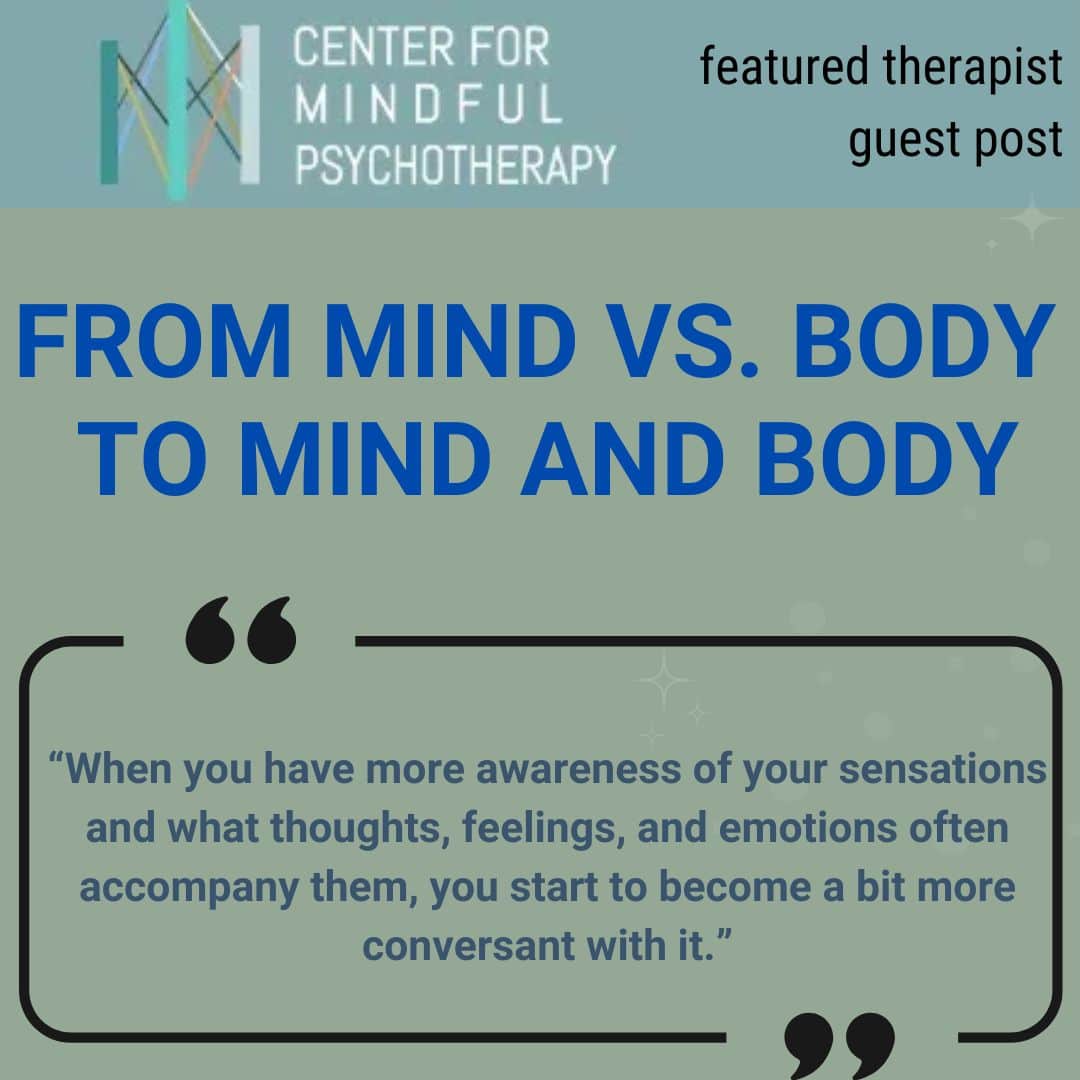 Mind vs body therapy guest post by Erin Boyle