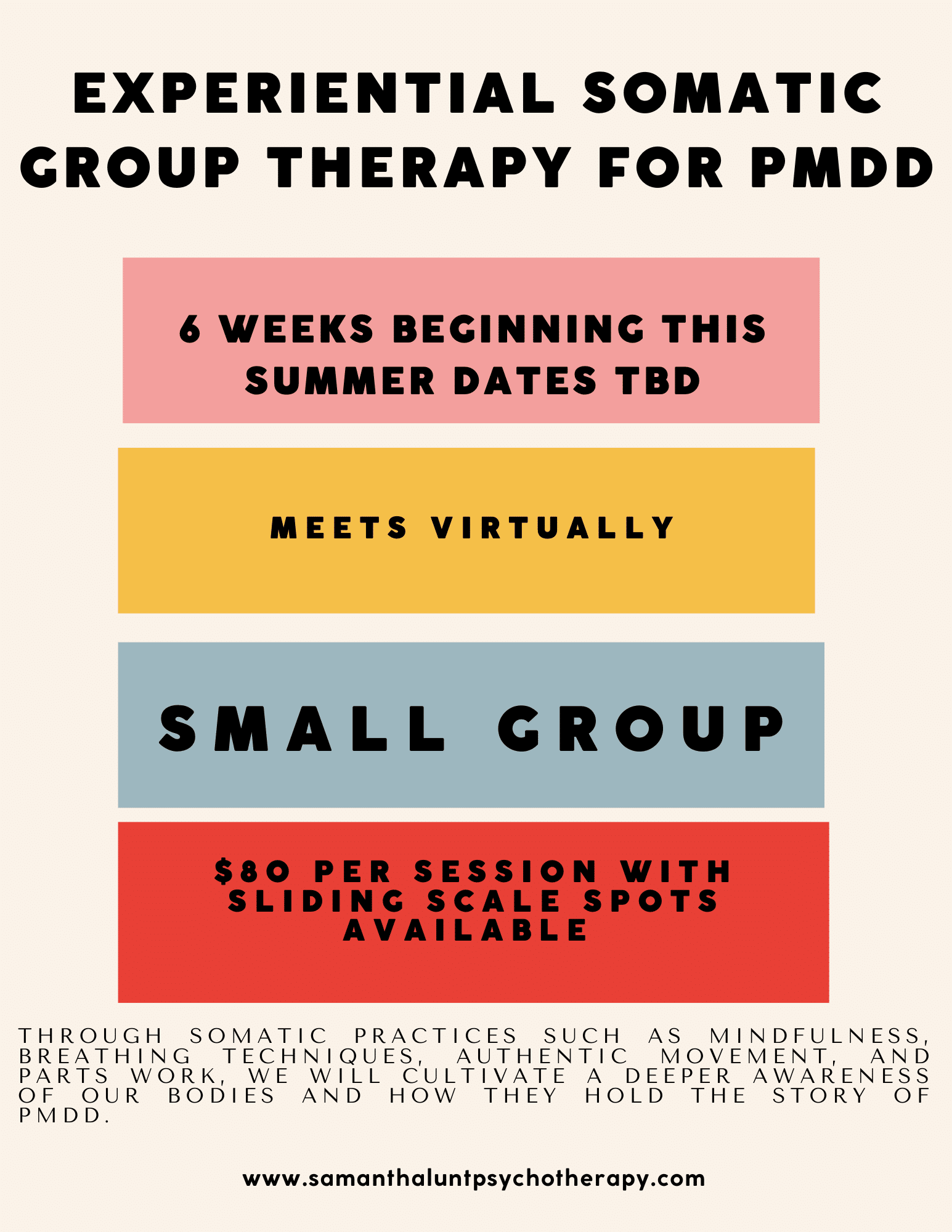 Somatic Therapy for PMDD