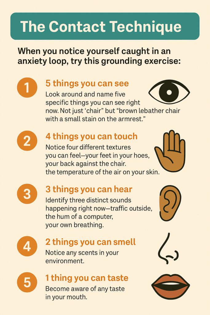 gestalt contact technique for reducing anxiety