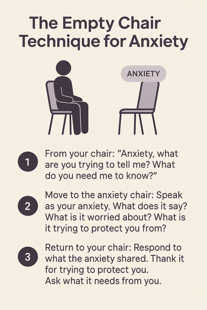 gestalt empty chair technique for reducing anxiety